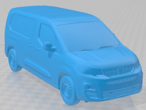 Peugeot Partner Crew Van LWB 2021 Printable Modèles 3D en vedette