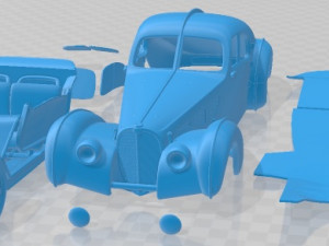 Bugatti Type 57 Atlantic 1936 Printable Car Modelo de impresión 3D