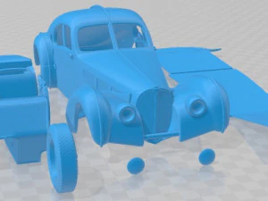 Bugatti Type 57 Atlantic 1936 Printable Car 3D Print Model