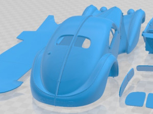 Bugatti Type 57 Atlantic 1936 Printable Car Modello di stampa 3D