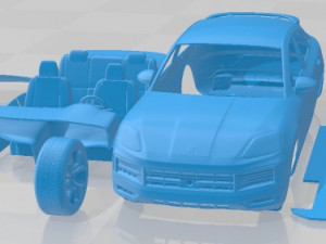 Porsche Cayenne E-Hybrid Coupe 2024 Printable Car 3D Print Model