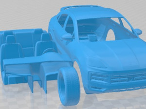 Porsche Cayenne E-Hybrid Coupe 2024 Printable Car 3D Print Model