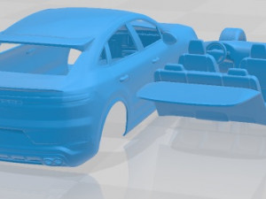 Porsche Cayenne E-Hybrid Coupe 2024 Printable Car 3D Print Model