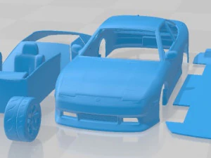 Nissan 180SX Printable Car 3D Print Model