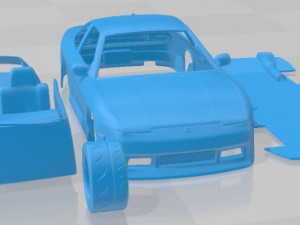 Nissan 180SX Printable Car Modèles 3D en vedette