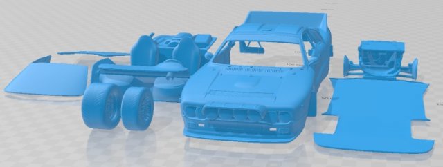 Lancia Rally 037 WRC 1983 Printable Car 3D-printmodel .c4d .max .obj .3ds .fbx .stl .blend 