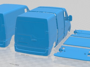 Opel Movano L1H1 2018 Printable Van 3D 프린트 모델