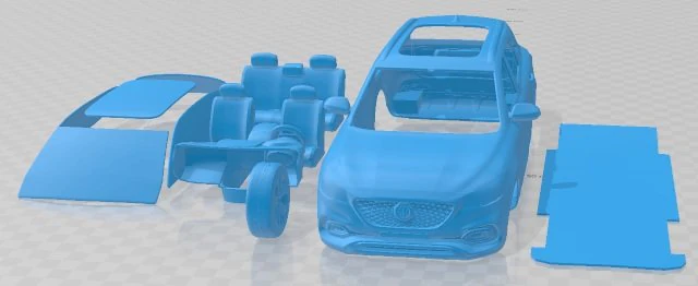 MG Hs 2018 Printable Car 3D Print Model .c4d .max .obj .3ds .fbx .stl .blend 