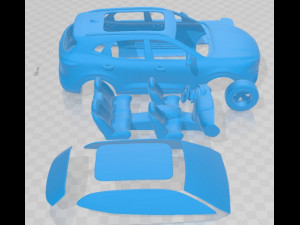 MG Hs 2018 Printable Car 3D 프린트 모델