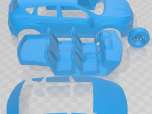Nissan Qashqai 2010 Printable Car 3D Baskı Modeli