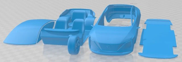 Nissan IMs 2019 Printable Car 3D Print Model .c4d .max .obj .3ds .fbx .stl .blend 