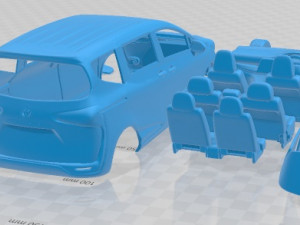 Toyota Sienta 2019 Printable Car 3D-Druckmodell