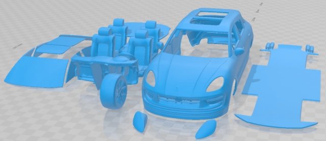 Porsche Macan T Printable Car 3D Print Model .c4d .max .obj .3ds .fbx .stl .blend 