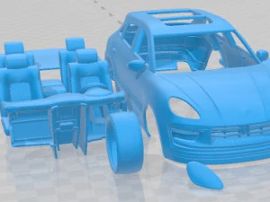 Porsche Macan T Printable Car 3D Print Model