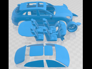 Porsche Macan T Printable Car 3D Print Model