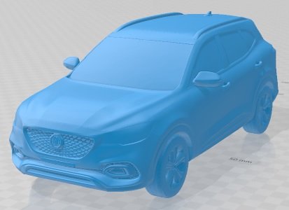 MG Hs 2018 Printable Car 3D Print Model .c4d .max .obj .3ds .fbx .stl .blend