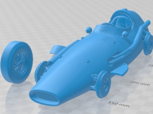 Maserati 250F 1956 Printable Car 3D Print Model