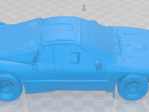 Lancia Rally 037 WRC 1983 Printable Car Modello di stampa 3D
