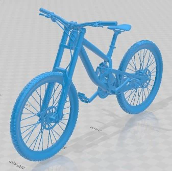 Mountain Bike - 2 Printable Bicycle 3D Print Model .c4d .max .obj .3ds .fbx .stl .blend 