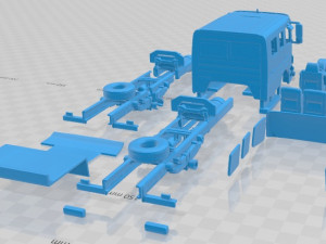 Mercedes Benz Atego 2004 Printable Truck 3D प्रिंट मॉडल