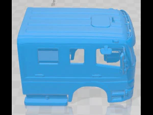 Mercedes Benz Atego 2004 Printable Body Cabin Truck 3D Print Model
