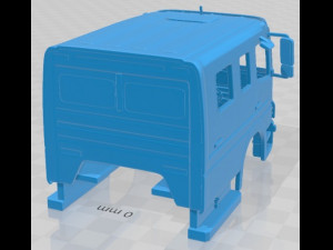 Mercedes Benz Atego 2004 Printable Body Cabin Truck 3D Baskı Modeli
