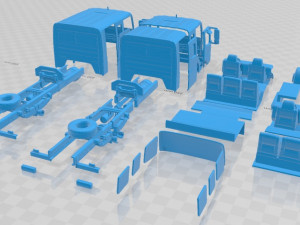 Mercedes Benz Atego 2004 Printable Truck 3D Print Model