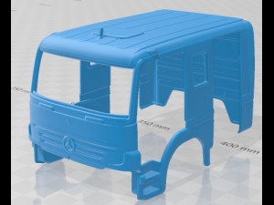 Mercedes Benz Atego 2004 Printable Truck 3D Print Model