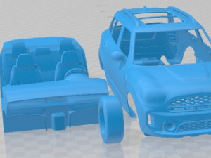 Mini Countryman S 2021 Printable Car Modèles 3D en vedette
