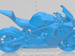KTM RC8 R Printable Motorbike 3D प्रिंट मॉडल
