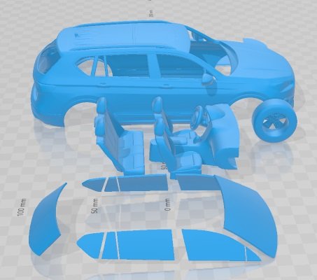Seat Tarraco 2019 Printable Car 3D Print Model in Automotive 3DExport