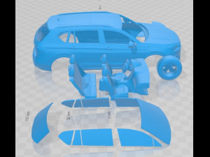 Seat Tarraco 2019 Printable Car 3D Print Model