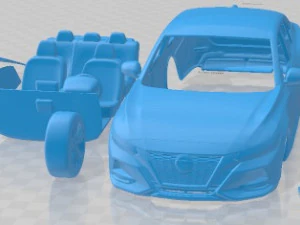 Nissan Sentra 2020 Yazdırılabilir Araba 3D Baskı Modeli