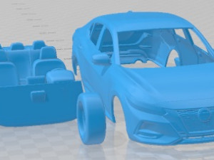 Nissan Sentra 2020 Printable Car 3D Print Model