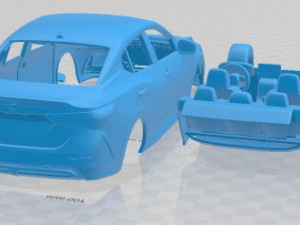 Nissan Sentra 2020 Printable Car 3D Print Model