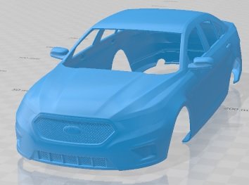 Taurus Sedan 2013 Printable Body Car Modelo de Impressão 3D .c4d .max .obj .3ds .fbx .stl .blend 
