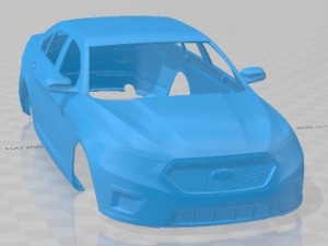 Taurus Sedan 2013 Printable Body Car Modelo de Impressão 3D
