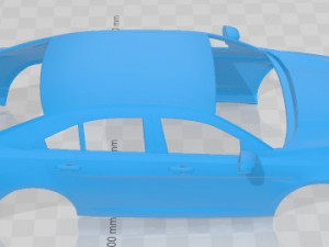 Taurus Sedan 2013 Printable Body Car Modelo de Impressão 3D