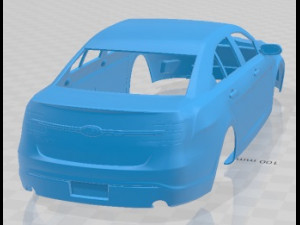 Taurus Sedan 2013 Printable Body Car Modelo de Impressão 3D