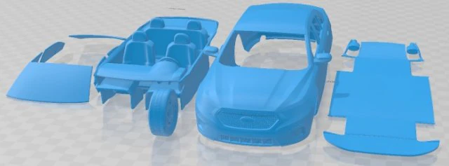 Taurus Sedan 2013 Printable Car 3D Print Model .c4d .max .obj .3ds .fbx .stl .blend 