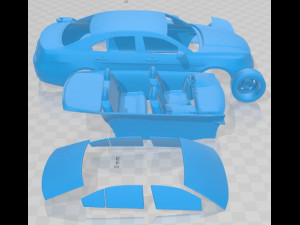 Taurus Sedan 2013 Printable Car 3D 프린트 모델