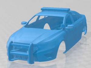 Taurus Police Interceptor Sedan 2013 Printable Body Car Modelo de impresión 3D