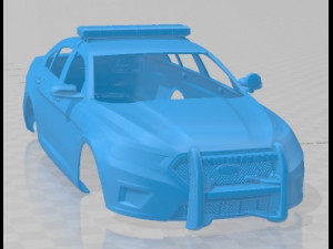Taurus Police Interceptor Sedan 2013 Printable Body Car Modello di stampa 3D