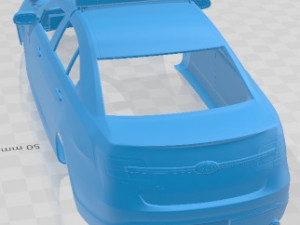 Taurus Police Interceptor Sedan 2013 Printable Body Car Modello di stampa 3D