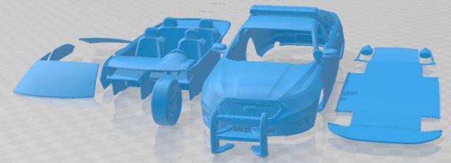Taurus Police Interceptor Sedan 2013 Printable Car 3D 打印模型 .c4d .max .obj .3ds .fbx .stl .blend 