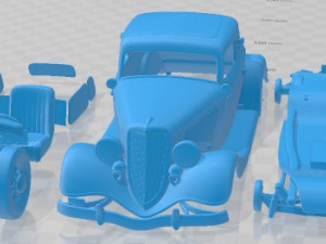 Coupe 1934 Printable Car 3D 프린트 모델