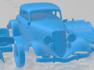 Coupe 1934 Printable Car Modèles 3D en vedette