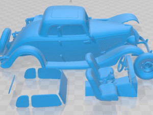 Coupe 1934 Printable Car Modèles 3D en vedette