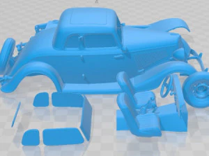 Coupe 1934 Printable Car 3D Print Model