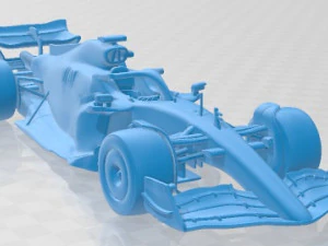 Mercedes AMG W13 F1 2022 Printable Car 3D Print Model